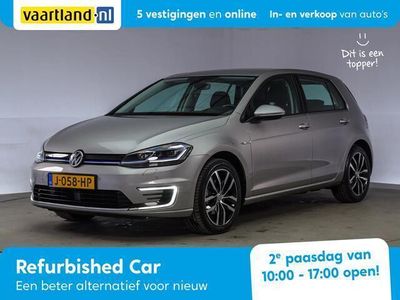 tweedehands VW e-Golf E-DITION Warmtepomp [ Virtual Navi Stoelverwarming ]