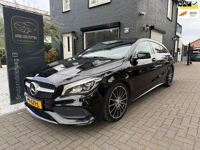 Zwart Gebruikt 2017 Mercedes CLA180 Shooting Brake AMG line Stationwagen | € 13.800 (Eerlijke prijs)