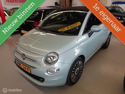 Occasion Fiat 500C Launch Edition 69 PK (50 kW) 2020 Groen, metallic lak Cabriolet