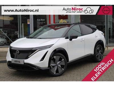 tweedehands Nissan Ariya e-4ORCE Evolve 87 kWh | 4WD | 1.500KG TREKGEWICHT | 22kW OBC | NAPPALEDER | 20 INCH VELGEN AEROCOVER | DEMOVOORDEEL |