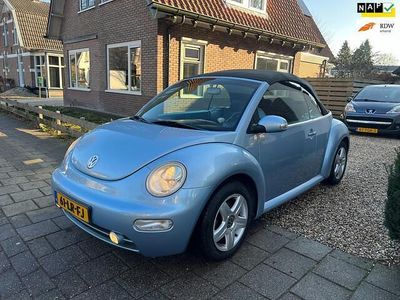 Blauw Occasion 2003 VW Beetle Highline Cabriolet | € 2.950 (Eerlijke prijs)