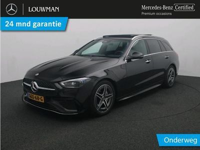 Occasion Mercedes C180 AMG line 189 PK (139 kW) 2024 Zwart Stationwagen