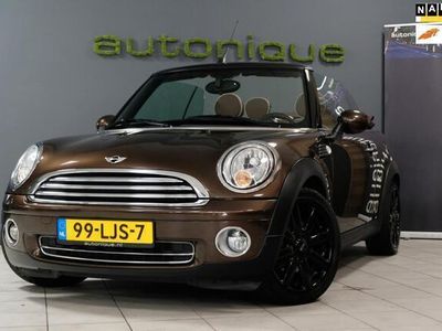 tweedehands Mini Cooper Cabriolet 1.6 Chili Bruin Leder | Houten Stuur SUPER CHIQUE