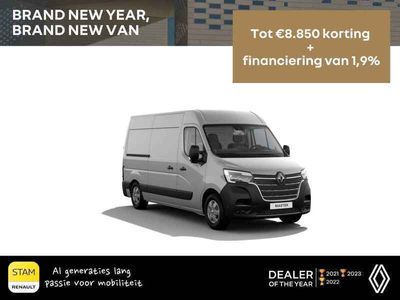 tweedehands Renault Master Gesloten Bestel T35 L3H2 dCi 150 6MT Work Edition Bekleding stof Kompo Noir