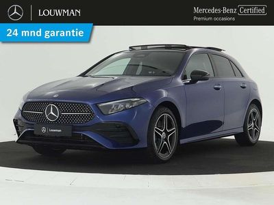 Blauw Gebruikt 2024 Mercedes A250 AMG line Plus Hatchback | € 36.945 (Eerlijke prijs)