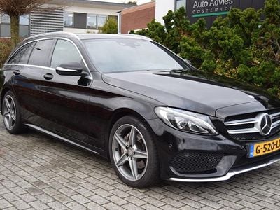 Zwart Gebruikt 2015 Mercedes C220 AMG line Stationwagen | € 14.950 (Eerlijke prijs)