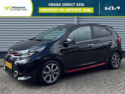 Zwart (metallic) Gebruikt 2022 Kia Picanto GT-Line Hatchback | € 12.900 (Eerlijke prijs)