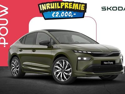 Groen Nieuw 2025 Skoda Enyaq iV SportLine SUV | € 59.550 (Iets duurder)