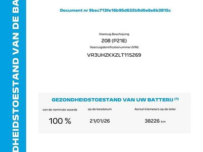 Zwart Occasion 2020 Peugeot e-208 GTi Hatchback | € 16.900 (Eerlijke prijs)