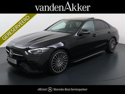 Zwart Occasion 2022 Mercedes C200 AMG line Sedan | € 45.950 (Iets duurder)