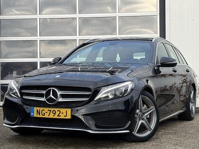 Zwart Occasion 2017 Mercedes C300 AMG line Stationwagen | € 16.950 (Super prijs)