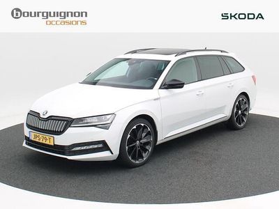 Occasion Skoda Superb SportLine 218 PK (160 kW) 2021 Wit (metallic) Stationwagen