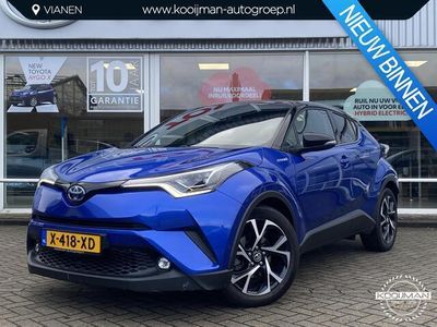 tweedehands Toyota C-HR 1.8 Hybrid Bi-Tone + Premium Pack Bomvol Luxe o.a. Stoel/stuurverwarming Automatisch inparkeren Leder Dodehoekdetectie