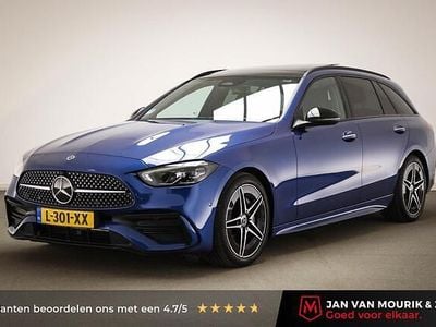 Occasion Mercedes C200 AMG line 204 PK (150 kW) 2021 Blauw Stationwagen