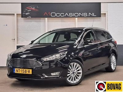 Zwart Occasion 2017 Ford Focus Titanium Stationwagen | € 6.995 (Goede deal)