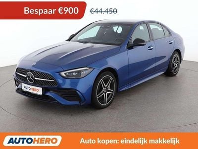 Blauw Occasion 2022 Mercedes C300e AMG line Sedan | € 43.749 (Eerlijke prijs)