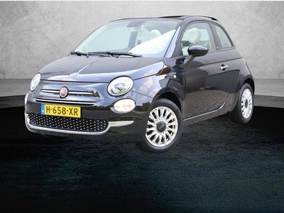 Zwart Occasion 2020 Fiat 500C Lounge Cabriolet | € 14.675 (Eerlijke prijs)