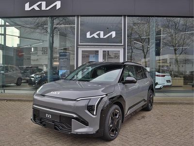 Grijs, metallic lak Nieuw 2025 Kia EV3 GT SUV | € 46.885 (Eerlijke prijs)