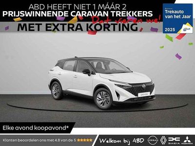 Nieuw Nissan Qashqai Tekna+ 207 PK (152 kW) 2026 Two tone pearl white / dak carbon black (wit SUV