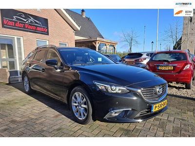 Zwart (metallic) Occasion 2017 Mazda 6 Stationwagen | € 16.300 (Super prijs)