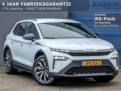 Wit (metallic) Occasion 2025 Skoda Elroq SportLine SUV | € 44.800 (Goede deal)