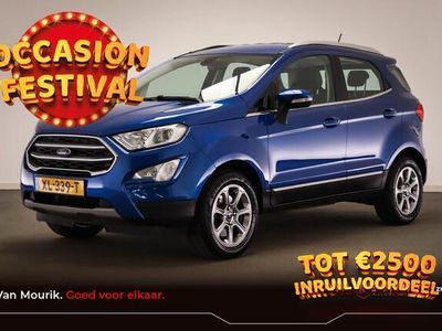 tweedehands Ford Ecosport 1.0 EcoBoost Titanium | HALF LEDER | NAVIGATIE | CAMERA | TREKHAAK AFN. | DEALER ONDERHOUDEN