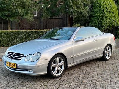 tweedehands Mercedes 200 CLK-klasse CabrioK. Avantgarde 2003 leer! 6-bak! windscherm! young