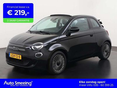 Zwart Gebruikt 2021 Fiat 500e Icon Cabriolet | € 16.895 (Super prijs)