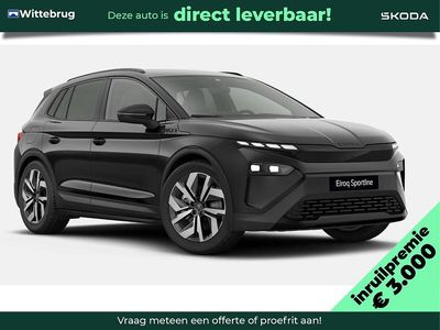 Zwart Nieuw 2025 Skoda Elroq SportLine SUV | € 49.999 (Iets duurder)