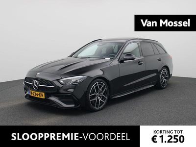 Zwart Gebruikt 2021 Mercedes C200 AMG line Stationwagen | € 37.900 (Eerlijke prijs)