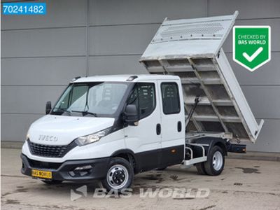 tweedehands Iveco Daily 35C14 Nwe type Kipper Dubbel Cabine 3500kg trekhaak Airco Cruise Euro6 Tipper Benne Kieper Airco Dubbel cabine Trekhaak Cruise c