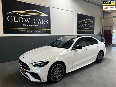 tweedehands Mercedes C200 Launch Edition AMG Line 360 CAMERA|BURMESTER|PANO|LEDER|