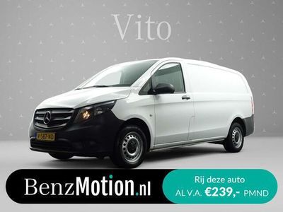 tweedehands Mercedes Vito 114 CDI Lang Business Ambition Aut- 3 Pers [ EURO 6 ! ] Navi I Clima I Camera I Cruise I Dynamic Select