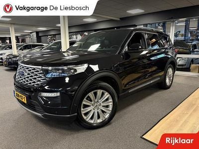 Zwart (metallic) Occasion 2021 Ford Explorer Platinum SUV | € 41.950 (Eerlijke prijs)