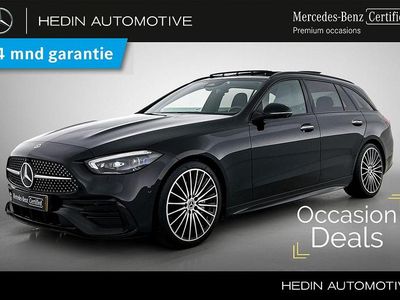Zwart Occasion 2021 Mercedes C200 AMG line Stationwagen | € 37.900 (Duur)