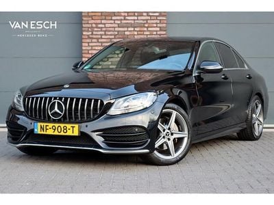 Zwart (metallic) Gebruikt 2015 Mercedes C200 AMG line Sedan | € 19.500 (Goede deal)