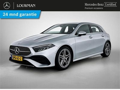 Hightechzilver metaalkleur (licht grijs metallic) Occasion 2024 Mercedes A180 AMG Hatchback | € 34.750 (Eerlijke prijs)