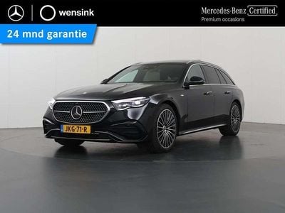 Zwart Occasion 2025 Mercedes E300 AMG line Stationwagen | € 65.850 (Eerlijke prijs)