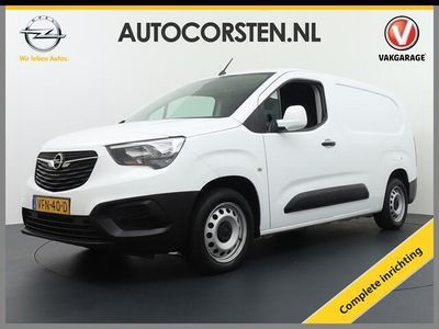 tweedehands Opel Combo Lengte 2 D102pk Apple Carplay Android Navi Airco PDC-a DAB+Connected Services Inbouwkasten Betonplex Lengte 2 Geregelde-Airco Schuifdeur R. Elektr.Ramen+Siegels 1.5CDTi L2H1 Edition 250Nm/1750 trpm 16" Velgen LichtSensor Tussenwand klapbaar kus