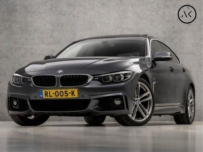 tweedehands BMW 418 4-SERIE Gran CoupéM Sport M-Pakket Automaat (SCHUIFDAK, GROOT NAVI, DIGITAL COCKPIT, STOELVERWARMING, GETINT GLAS, LEDEREN SPORTSTOELEN, TREKHAAK, PARKEERSENSOREN, ZWART HEMEL, NIEUWSTAAT)