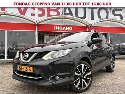 Zwart Occasion 2015 Nissan Qashqai Tekna SUV | € 7.950 (Super prijs)