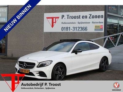 Occasion Mercedes C200 AMG line 197 PK (144 kW) 2018 Wit, metallic lak Coupé