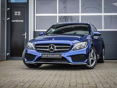 Blauw (metallic) Occasion 2018 Mercedes C180 Sport Edition Stationwagen | € 17.900 (Eerlijke prijs)