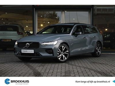 tweedehands Volvo V60 B4 Plus Dark | Leder | Harman Kardon | Lighting-pack | Panodak |Elek. Stoelen | 360° Camera | Elek. Achterklep