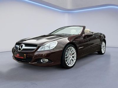 tweedehands Mercedes SL350 Elektr. Stoelen+MEM, Stoelverwarming, Leder, 19" Lichtmetalenvelgen, Bluetooth, Navigatiesysteem, Multifunctioneelstuurwiel (MET GARANTIE*)