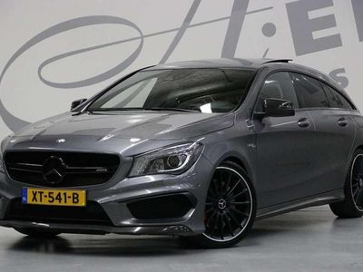 Occasion Mercedes CLA45 AMG Shooting Brake AMG 362 PK (266 kW) 2015 Grijs, metallic lak Stationwagen