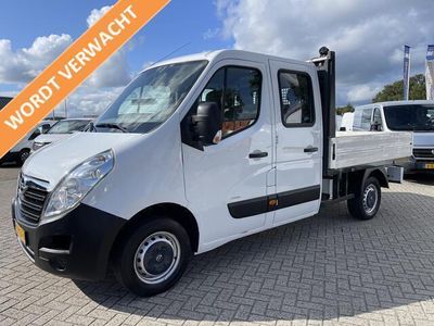 tweedehands Opel Movano 2.3 CDTI 125pk L2 DC 7 persoons / rijklaar ¤ 14.950 ex btw / lease vanaf ¤ / airco / cruise / trekhaak 2500kg / schotten neerklapbaar / open laadbak