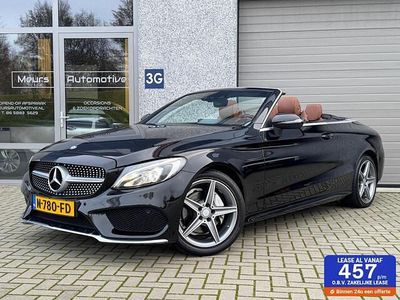 Occasion Mercedes C180 AMG line 157 PK (115 kW) 2016 Zwart Cabriolet