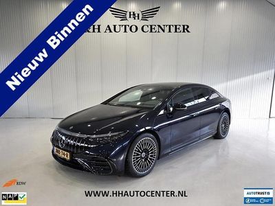 Blauw (metallic) Gebruikt 2022 Mercedes EQS580 AMG line Hatchback | € 69.500