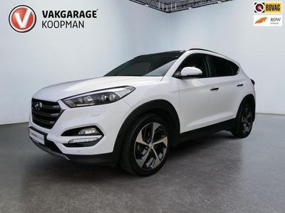 tweedehands Hyundai Tucson 1.6 T-GDi Premium 4WD Pano/JBL-audio/Trekhaak/Navi/Leer.